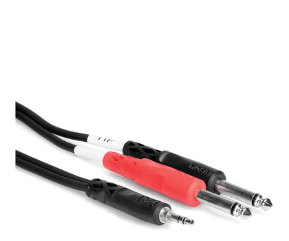 Kabel audio Hosa Kabel breakout TRS 3.5 – 2 x TS 6.35, 3m